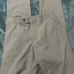 Tommy Hilfiger Men's Gray Pinstripe Dress Pants